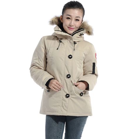 doudoune imitation canada goose femme beige
